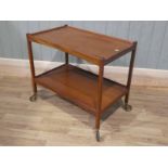 1970s teak tea trolly