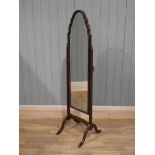 Victorian/Edwardian cheval robing mirror