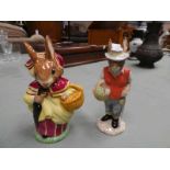 A large Royal Doulton Mrs Rabbit stampted Property of Royal Doulton Not Produced for Sale, and a