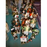 Thirteen porcelain models of 19th Century Soliders, (3 A/F)