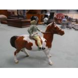 A Beswick Pony with Girl Rider