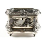 A RENAISSANCE REVIVAL SILVER PLATED JEWELRY CASKET, BY E. BAZZOTTI, INDUSTRIA ARGENTINA, 20TH