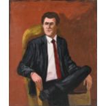 EARL STALEY (American/Texas b. 1938) A PAINTING, "Peter Marzio," HOUSTON, AUGUST 12, 1987, oil on