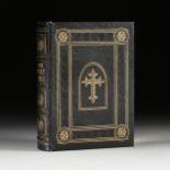 AN EASTON PRESS FAMILY BIBLE, KING JAMES VERSION, LATE 20TH CENTURY, gilt embossed genuine leather-