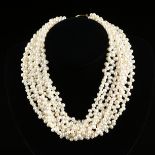 A TIFFANY & CO. 18K YELLOW GOLD AND PEARL TORSADE NECKLACE DESIGNED BY PALOMA PICASSO, 20TH CENTURY,