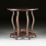 A CHINESE HARDWOOD COLLAPSIBLE BISTRO TABLE, LATE QING DYNASTY/EARLY REPUBLIC PERIOD, EARLY 20TH