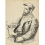 PIERRE-AUGUSTE RENOIR (French 1841-1919) A PRINT, "Louis Valtat," PARIS, 1904-1919, lithograph on