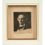 ÉDOUARD MANET (French 1832-1883) A PRINT, "Baudelaire en Face," 1868, etching on wove paper, signed