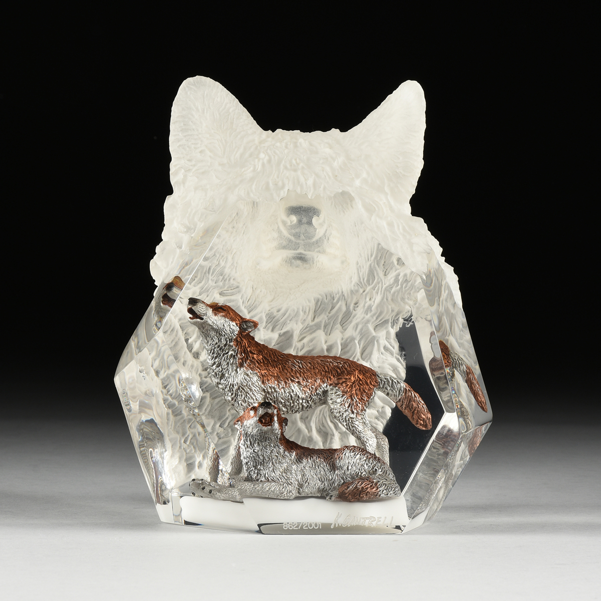 KITTY CANTRELL (American 20th/21st Century) A SCULPTURE, "Devotion," lucite and painted metal, - Image 3 of 9