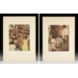 DIEGO RIVERA (Mexican 1886-1957) A GROUP OF TWO PRINTS, FROM "Frescoes of Diego Rivera," MOMA,