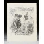 HANS BELLMER (German 1902-1975) A PRINT, "Paysage 1900," CIRCA 1970, interpretative engraving by