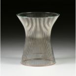 WARREN PLATNER (American 1919-2006) A GLASS TOPPED SIDE TABLE, THE PLATNER COLLECTION, FOR KNOLL