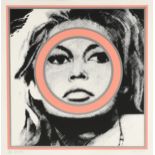 GERALD LAING (British 1936-2011) A PRINT, "Brigitte Bardot," 1968, screenprint on paper, signed in