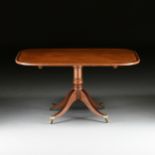 A REGENCY FLAME MAHOGANY AND ROSEWOOD CROSSBANDED TILT-TOP BREAKFAST TABLE, EARLY 19TH CENTURY,