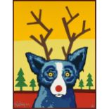 GEORGE RODRIGUE (American/Louisiana 1944-2013) A PRINT, "Truly Rudy," color serigraph on paper,
