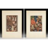 DIEGO RIVERA (Mexican 1886-1957) A GROUP OF TWO PRINTS, FROM "Frescoes of Diego Rivera," MOMA,