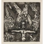 MARC CHAGALL (French/Russian 1887-1985) A PRINT, "Vision d'Apocalypse," 1967, etching and aquatint