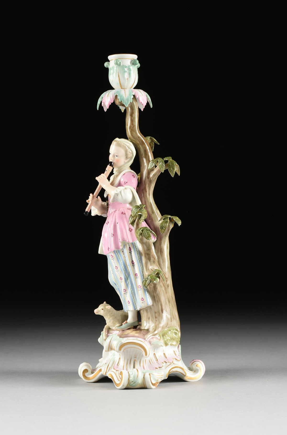 A PAIR OF MEISSEN MUSICIAN FIGURAL CANDLESTICKS, MARKED, LATE 19TH/EARLY 20TH CENTURY, each - Image 19 of 20