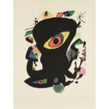 JOAN MIRÃ³ I FERRÃ€ (Spanish/Catalan 1893-1983) A PRINT, "Untitled," CIRCA 1970s, lithograph on