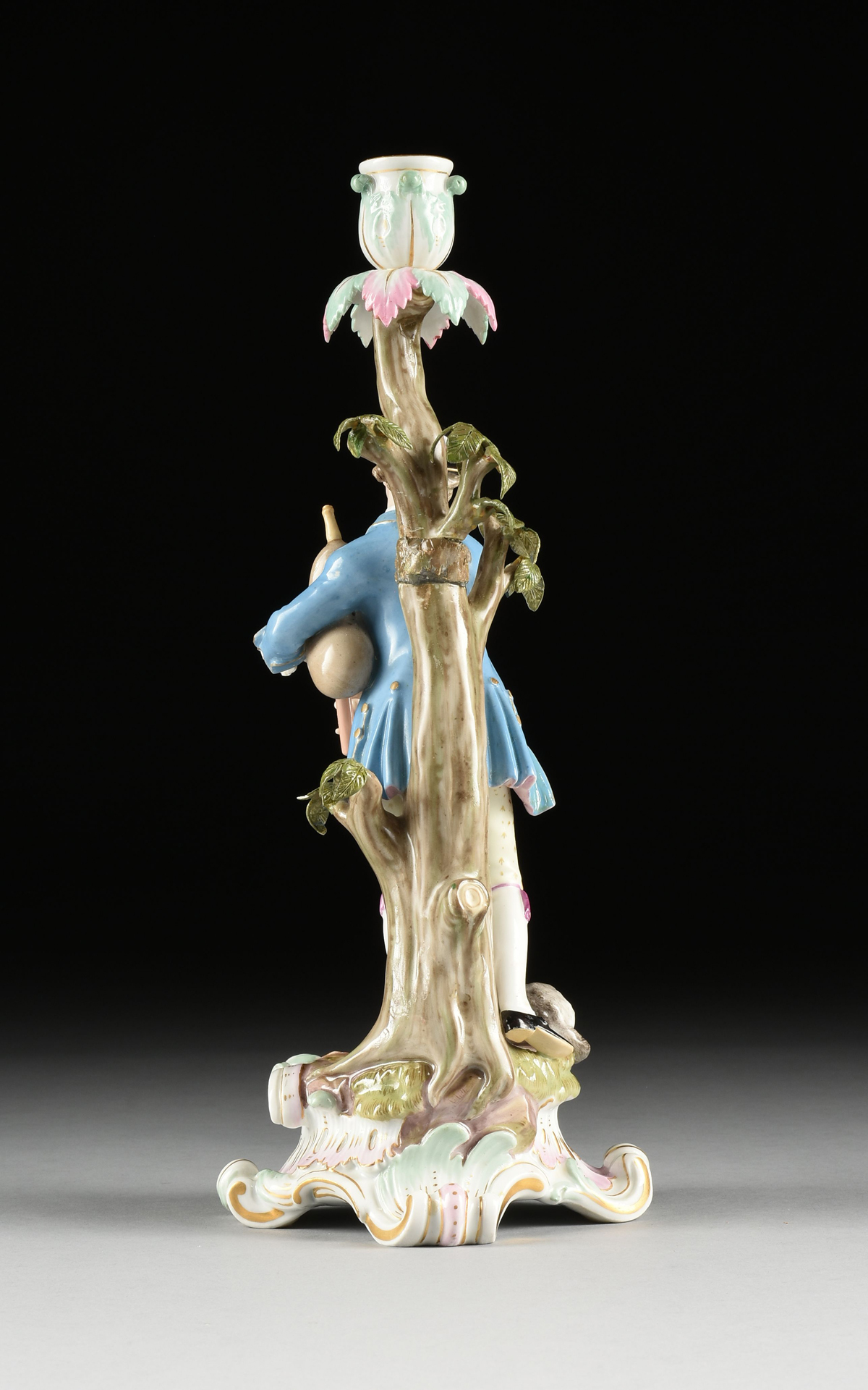 A PAIR OF MEISSEN MUSICIAN FIGURAL CANDLESTICKS, MARKED, LATE 19TH/EARLY 20TH CENTURY, each - Image 10 of 20