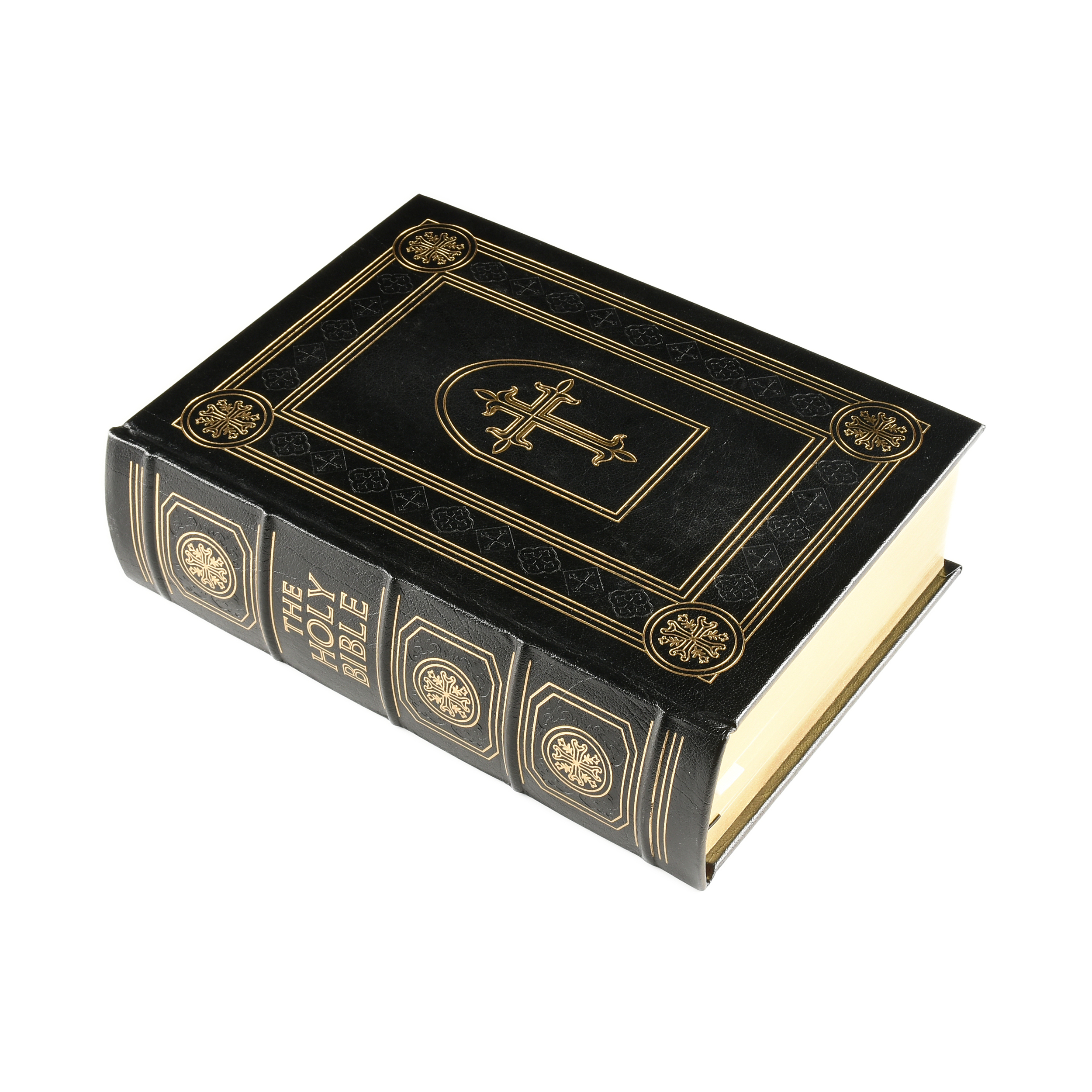 AN EASTON PRESS FAMILY BIBLE, KING JAMES VERSION, LATE 20TH CENTURY, gilt embossed genuine leather- - Image 2 of 4