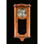 A KIENZLE ART DECO INLAID BURL WALNUT REGULATOR, CARILLON WESTMINSTER CHIMES, GERMAN, 1912-1921, the