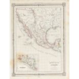 A REPUBLIC OF TEXAS MAP, "MÃ©xique," THUNOT DUVOTENAY, PARIS, CIRCA 1843, hand-colored lithograph on