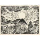 ALEXANDRE HOGUE (American/Texas 1898-1994) A PRINT, "Primordial," 1964, lithograph on paper,
