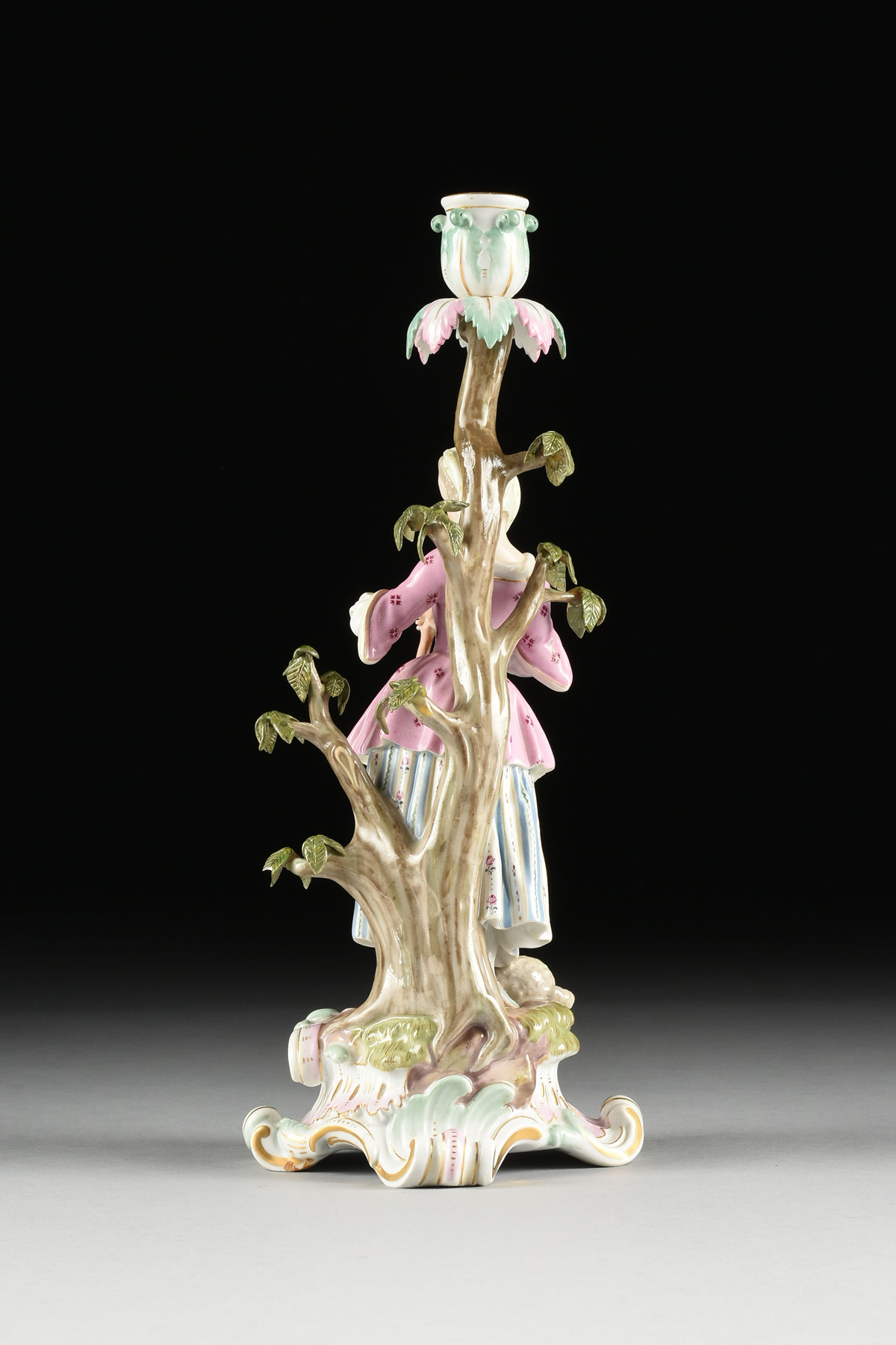 A PAIR OF MEISSEN MUSICIAN FIGURAL CANDLESTICKS, MARKED, LATE 19TH/EARLY 20TH CENTURY, each - Image 18 of 20