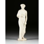 ANTONIO FRILLI (Italian 1860-1920) A SCULPTURE, "Kore," FLORENCE, white marble, signed and placed on