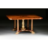 A BALTIC NEOCLASSICAL STYLE INLAID MAHOGANY, SATINWOOD, COROMANDEL, ROSEWOOD, AND CURLY MAPLE PARCEL