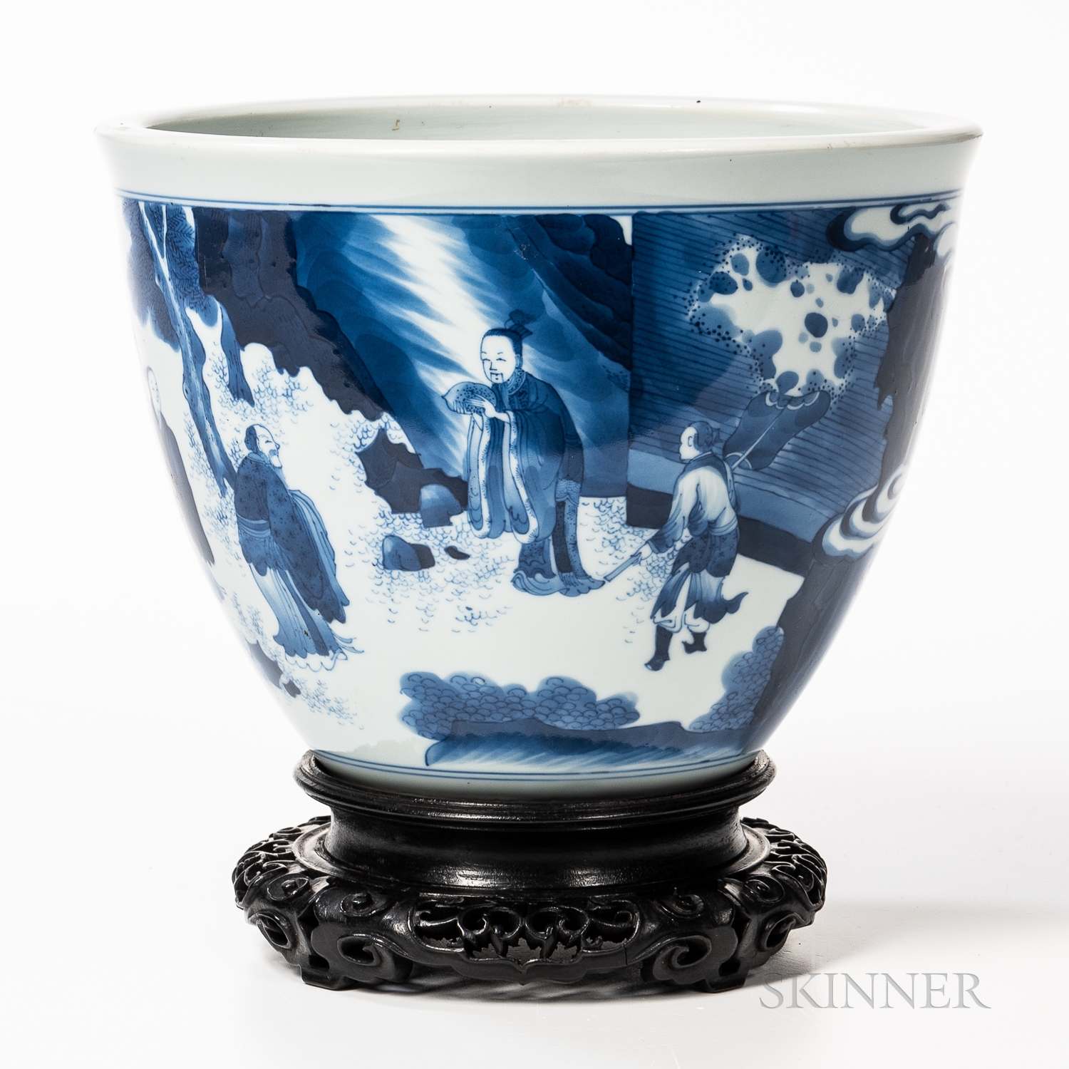 Blue and White Jardiniere - Image 2 of 10