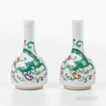 Pair of Small Doucai Bottle Vases
