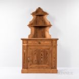 Pine Corner Cabinet