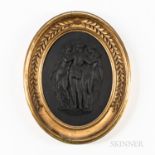 Wedgwood Black Basalt Three Graces Plaque