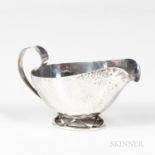 Allan Adler Modernist Sterling Silver Gravy Boat