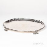 Italian .800 Silver Footed Tray