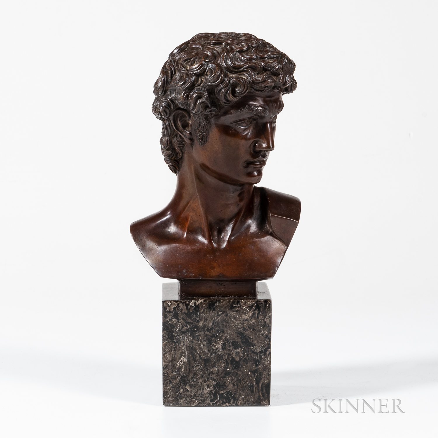 Bronze Head after Michelangelo's David