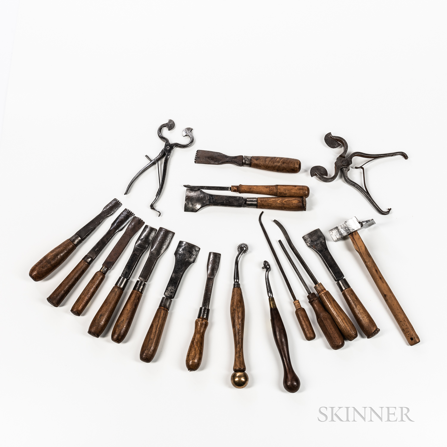 Assortment of Nineteen Leatherworking Tools