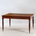 Mahogany Partner's Writing Table