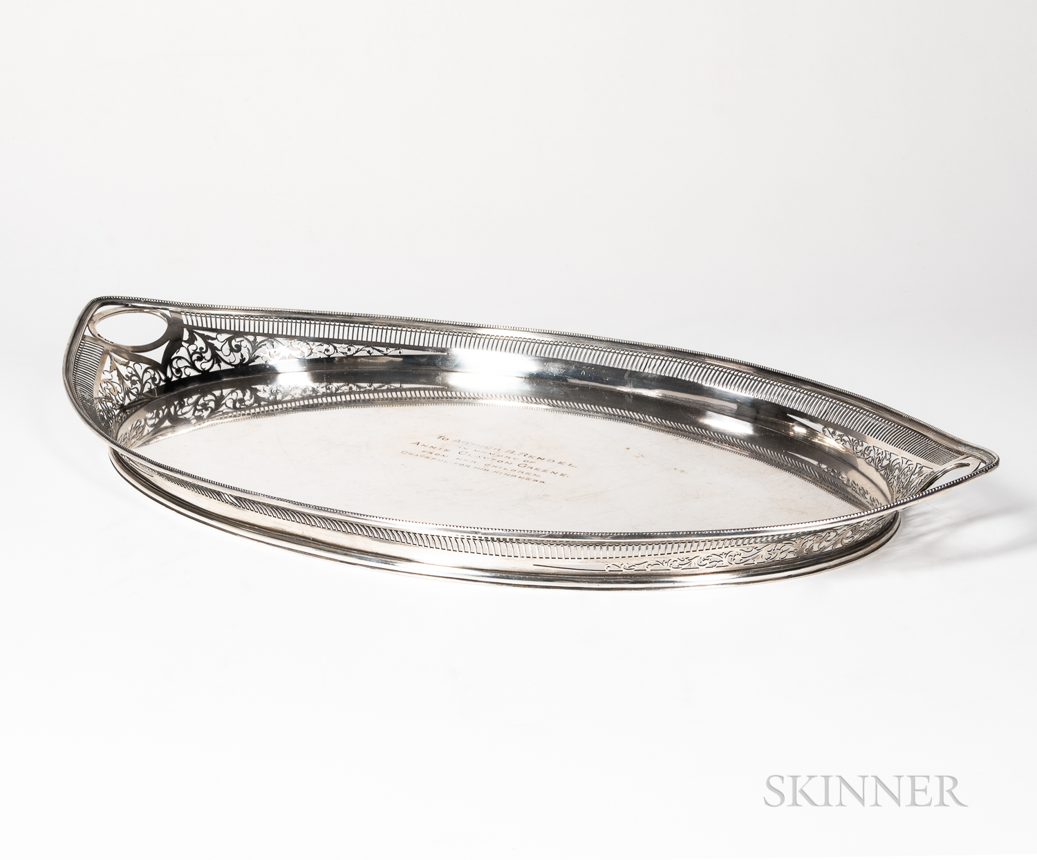 George V Sterling Silver Tea Tray - Image 2 of 2