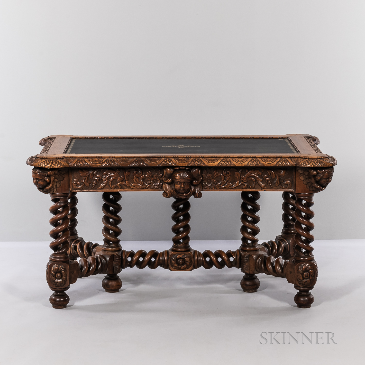 Carved Hardwood Table