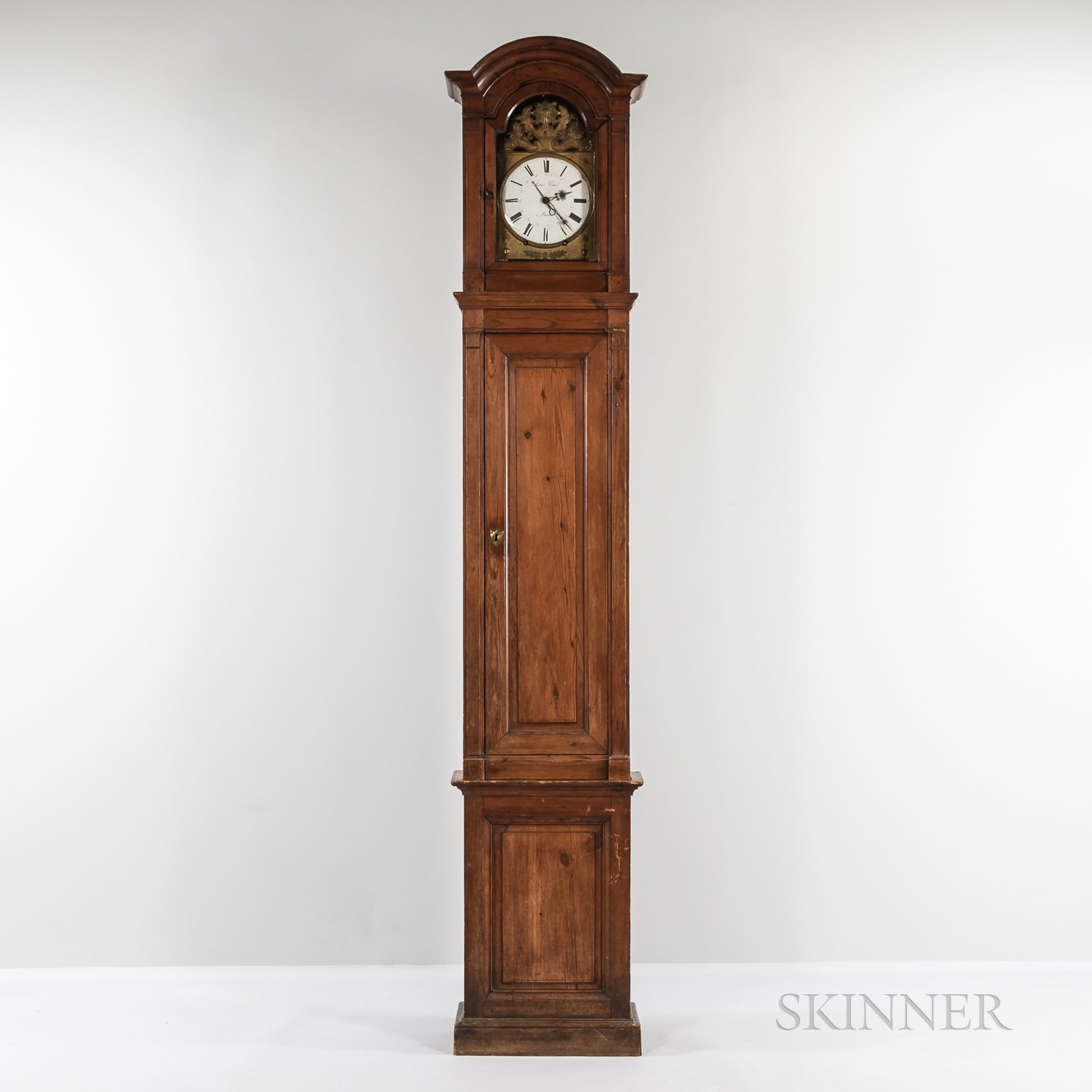 Tall Red Pine Grandfather Clock
