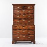 English Oak Chest-on-chest