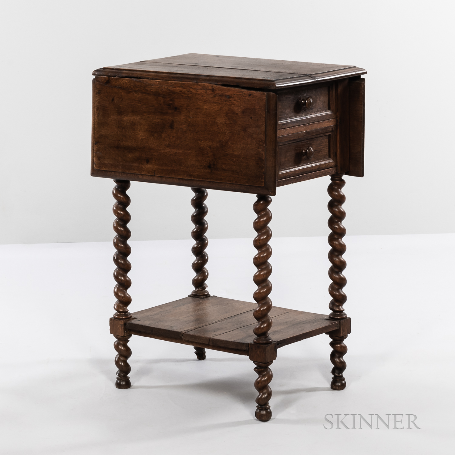 English Oak Drop-leaf Table