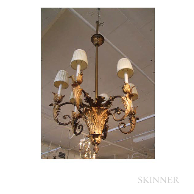 Gilt-bronze Chandelier