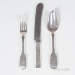 Russian .875 Silver Flatware Set