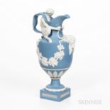 Modern Wedgwood Solid Light Blue Jasper Wine Ewer