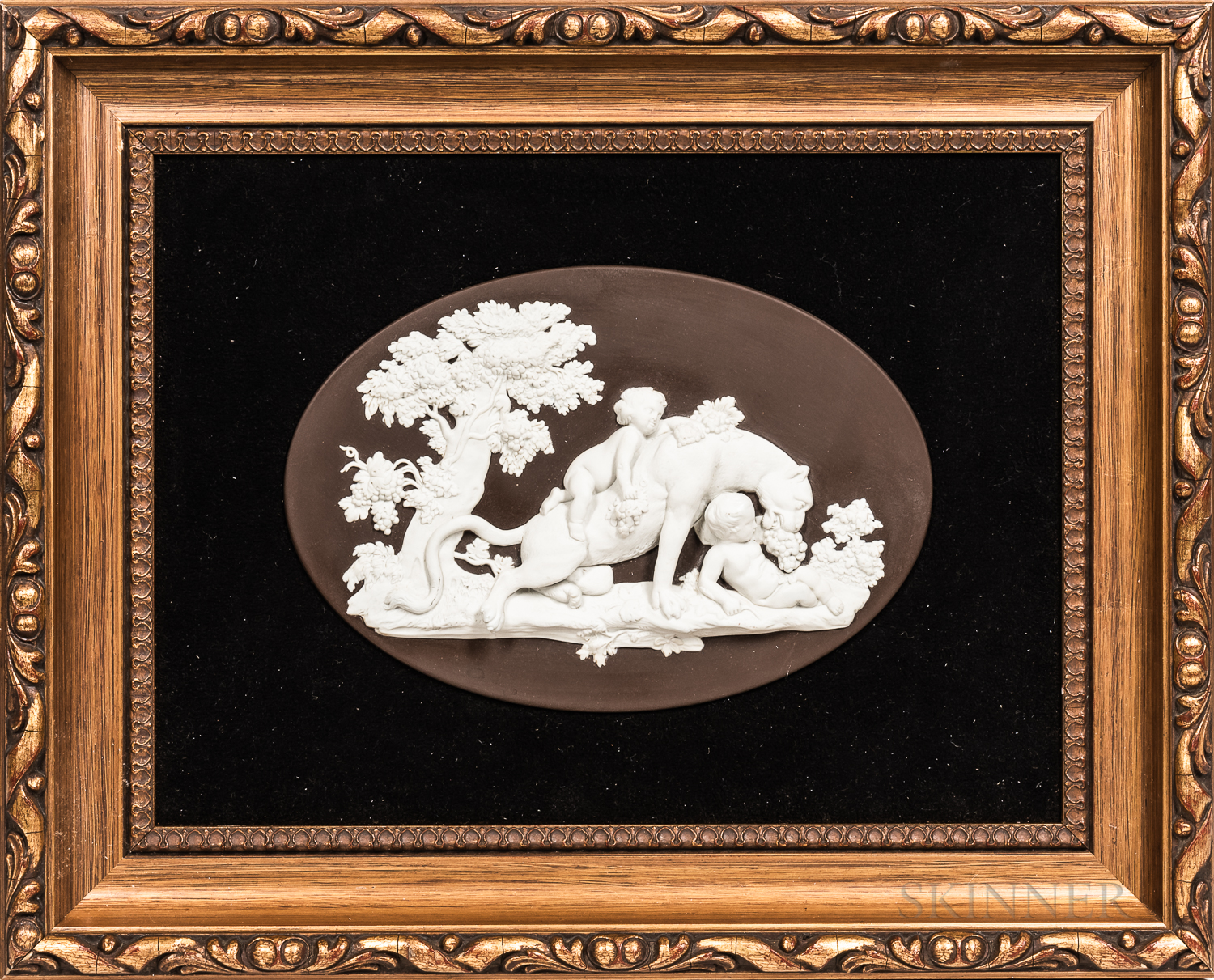 Modern Wedgwood Brown Jasper Plaque