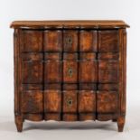 French Louis XV-style Provincial Walnut Commode